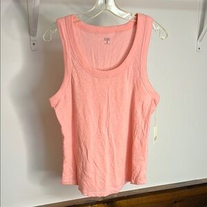 NWT a.n.a Orange Pink Cotton Sleeveless Tank Top- M